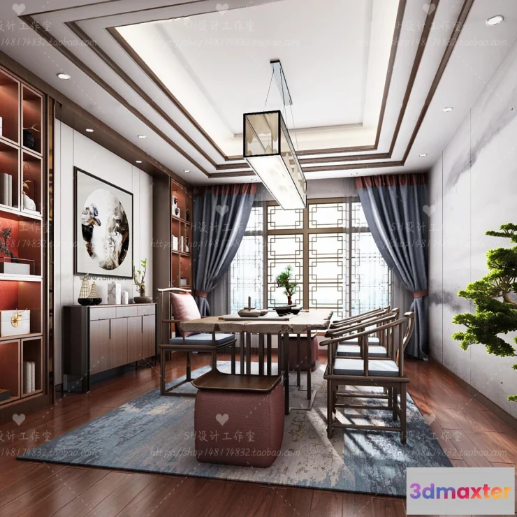 1119976 - STUDY ROOM 3D SCENES - VRAY RENDER - 76