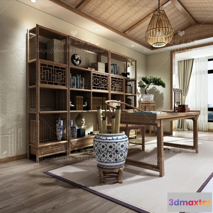1119978 - STUDY ROOM 3D SCENES - VRAY RENDER - 77
