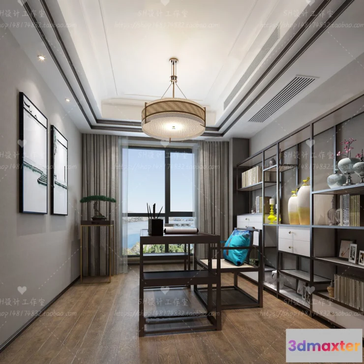 1120000 - STUDY ROOM 3D SCENES - VRAY RENDER - 88