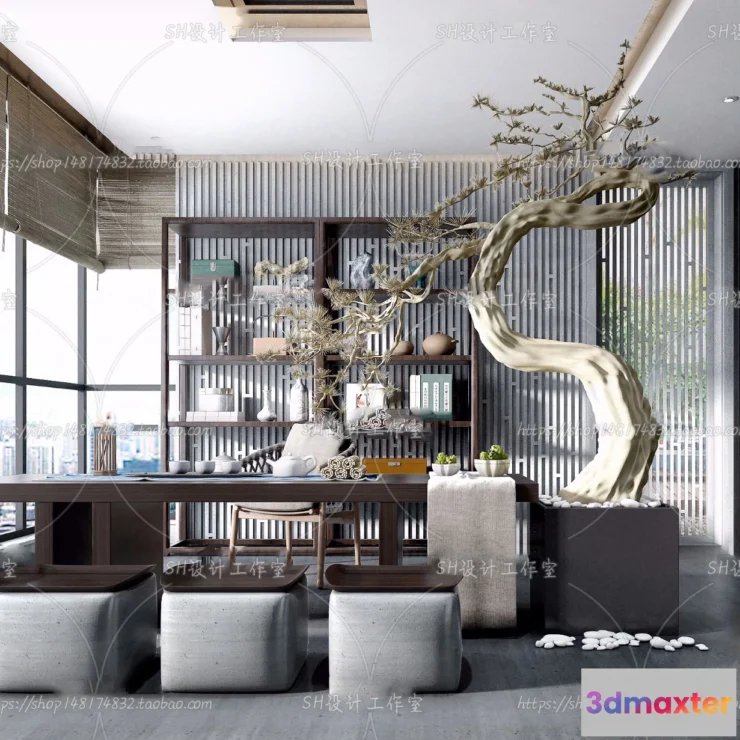 1120024 - STUDY ROOM 3D SCENES - VRAY RENDER - 101