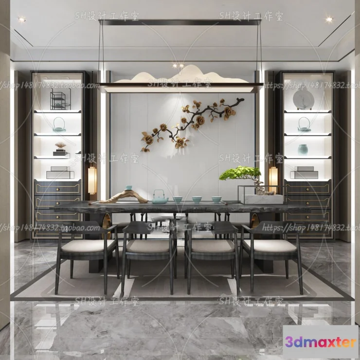 1120026 - STUDY ROOM 3D SCENES - VRAY RENDER - 102