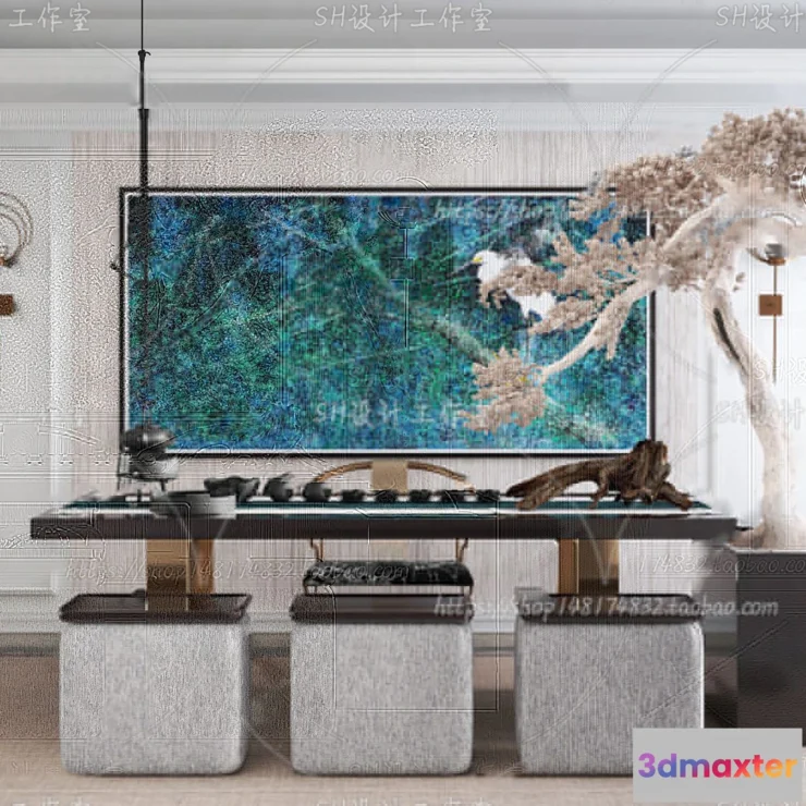 1120032 - STUDY ROOM 3D SCENES - VRAY RENDER - 105