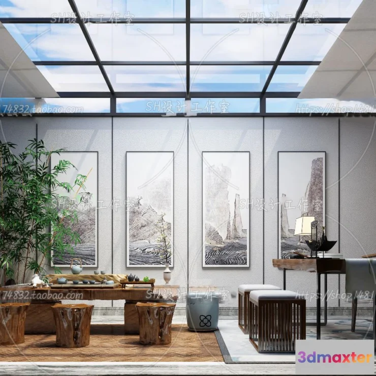 1120034 - STUDY ROOM 3D SCENES - VRAY RENDER - 106