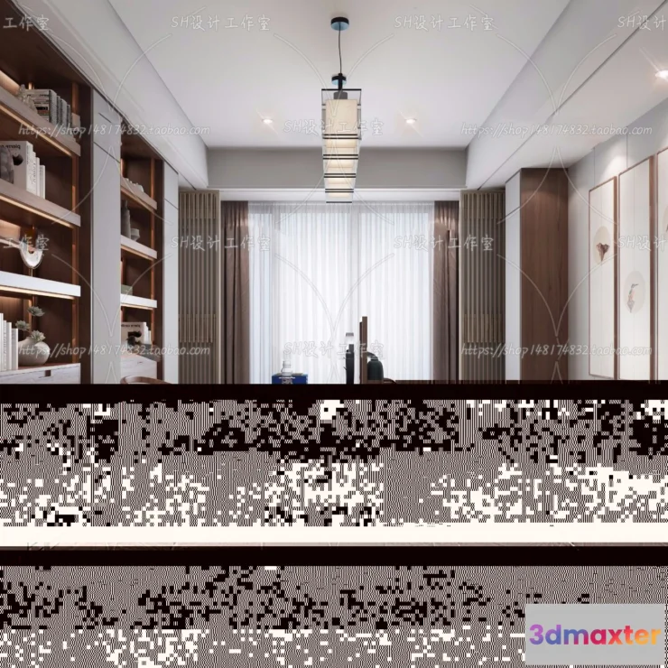 1120052 - STUDY ROOM 3D SCENES - VRAY RENDER - 115