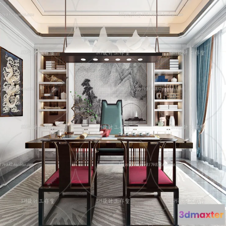 1120056 - STUDY ROOM 3D SCENES - VRAY RENDER - 117