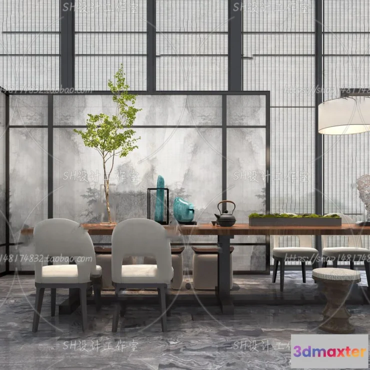 1120062 - STUDY ROOM 3D SCENES - VRAY RENDER - 120