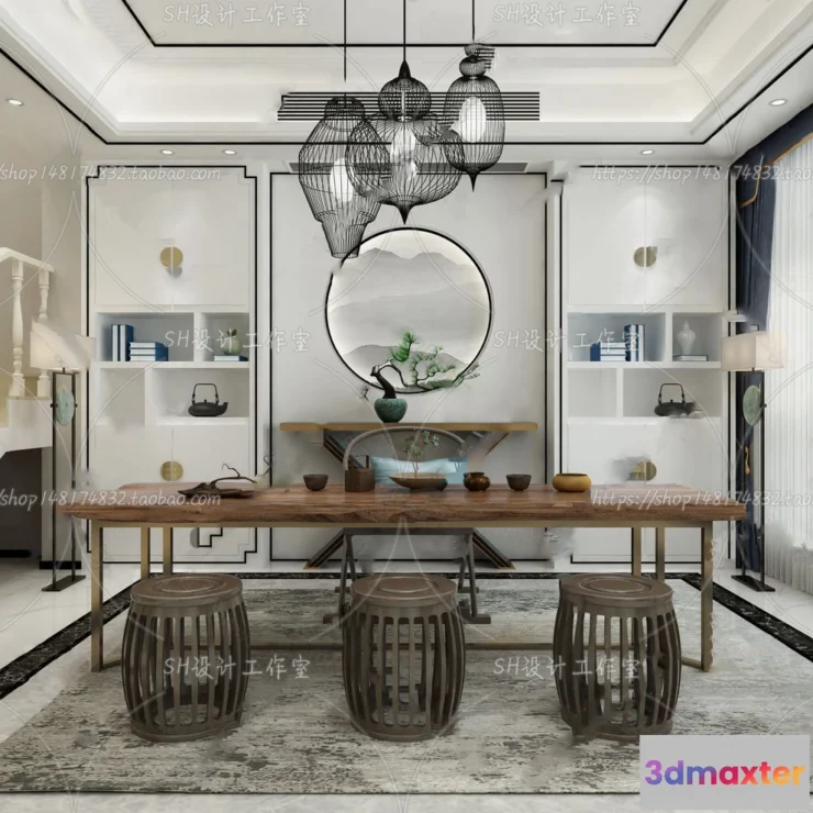 1120064 - STUDY ROOM 3D SCENES - VRAY RENDER - 121