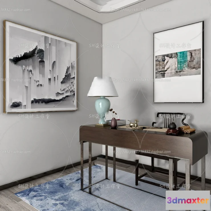 1120090 - STUDY ROOM 3D SCENES - VRAY RENDER - 134