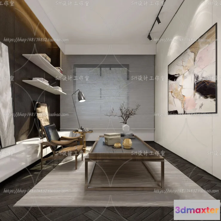 1120096 - STUDY ROOM 3D SCENES - VRAY RENDER - 137