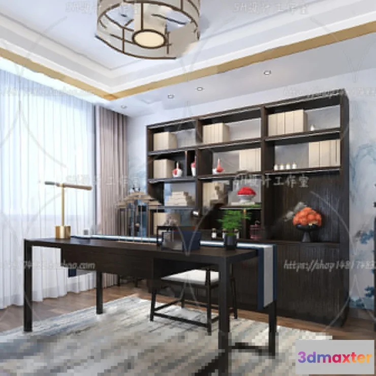 1120106 - STUDY ROOM 3D SCENES - VRAY RENDER - 142