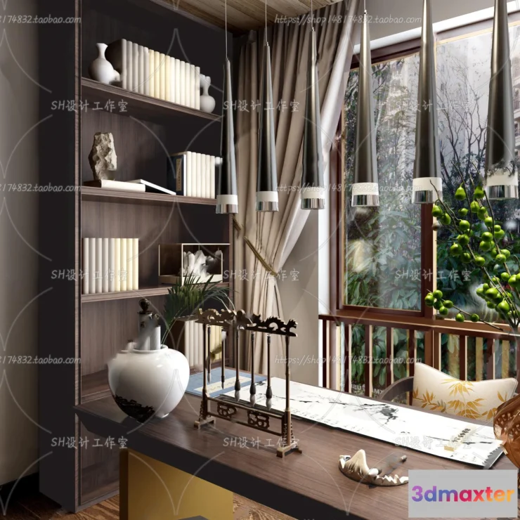 1120116 - STUDY ROOM 3D SCENES - VRAY RENDER - 147