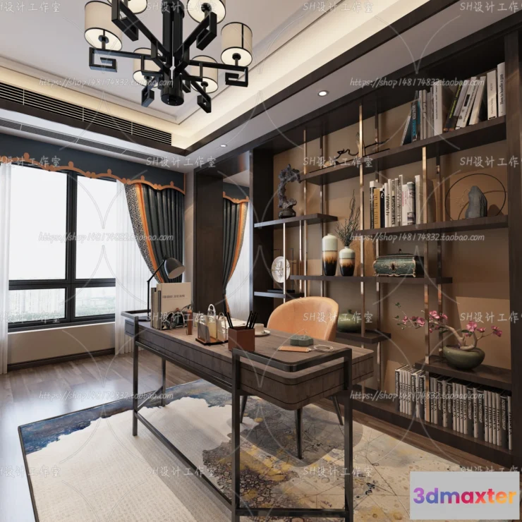 1120120 - STUDY ROOM 3D SCENES - VRAY RENDER - 149