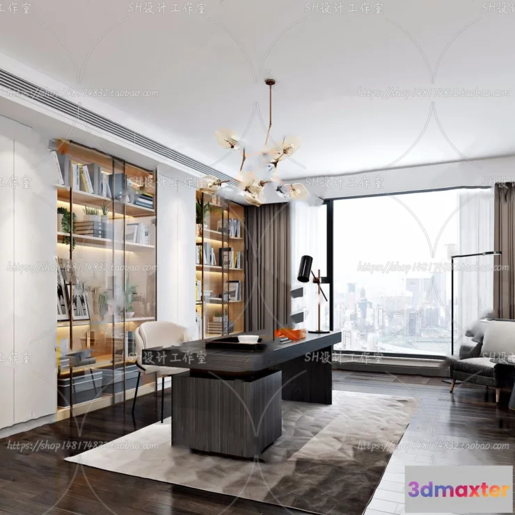 1120132 - STUDY ROOM 3D SCENES - VRAY RENDER - 155