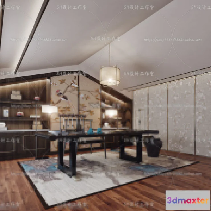 1120144 - STUDY ROOM 3D SCENES - VRAY RENDER - 161