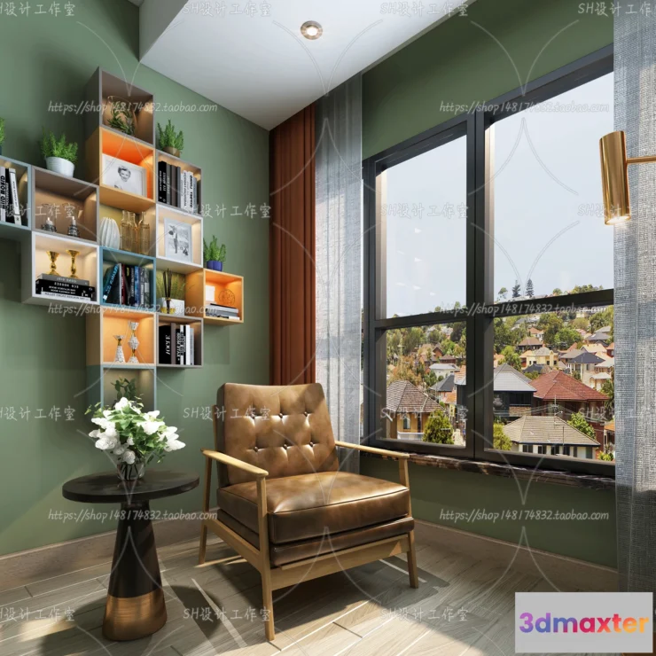 1120168 - STUDY ROOM 3D SCENES - VRAY RENDER - 173