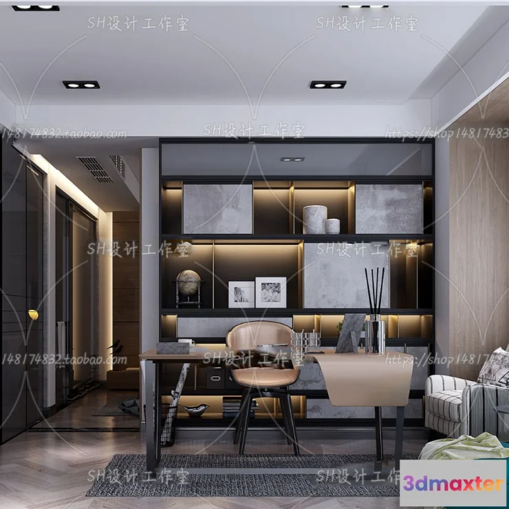 1120184 - STUDY ROOM 3D SCENES - VRAY RENDER - 181