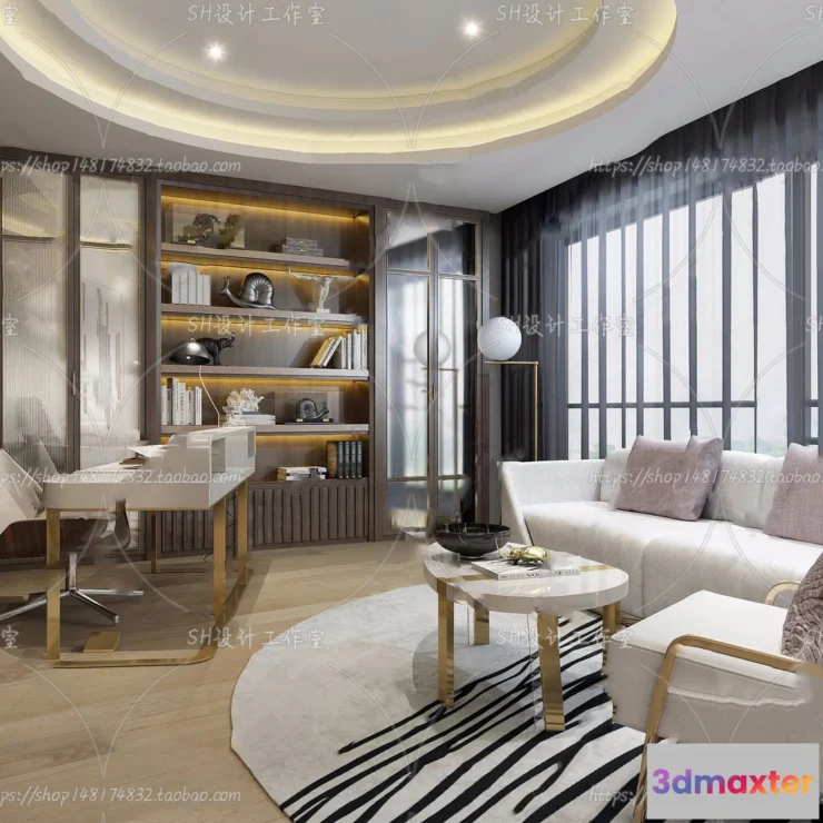 1120190 - STUDY ROOM 3D SCENES - VRAY RENDER - 184