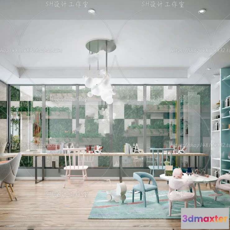 1120192 - STUDY ROOM 3D SCENES - VRAY RENDER - 185