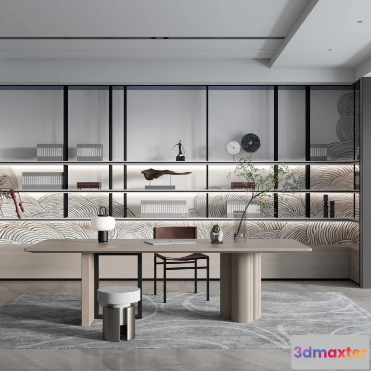 1155828 - HOUSE SPACE 3D SCENES - OFFICE ROOM - 0021