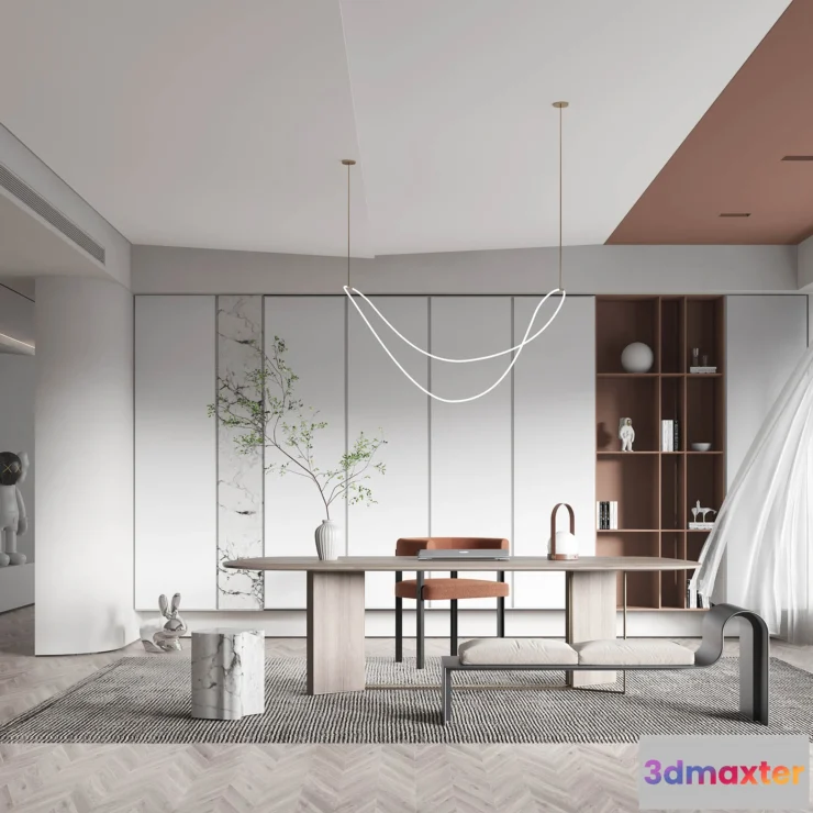 1155890 - HOUSE SPACE 3D SCENES - OFFICE ROOM - 0052