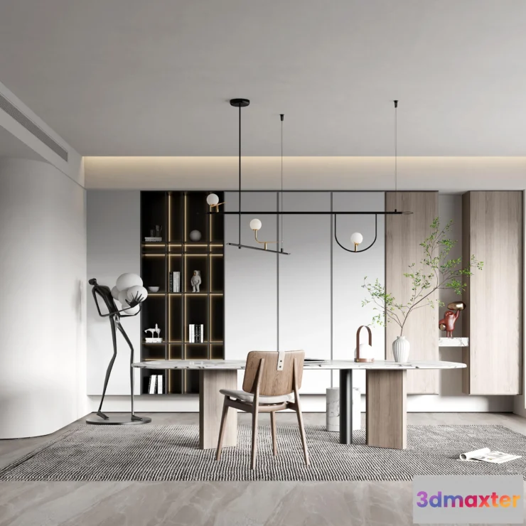 1155892 - HOUSE SPACE 3D SCENES - OFFICE ROOM - 0053