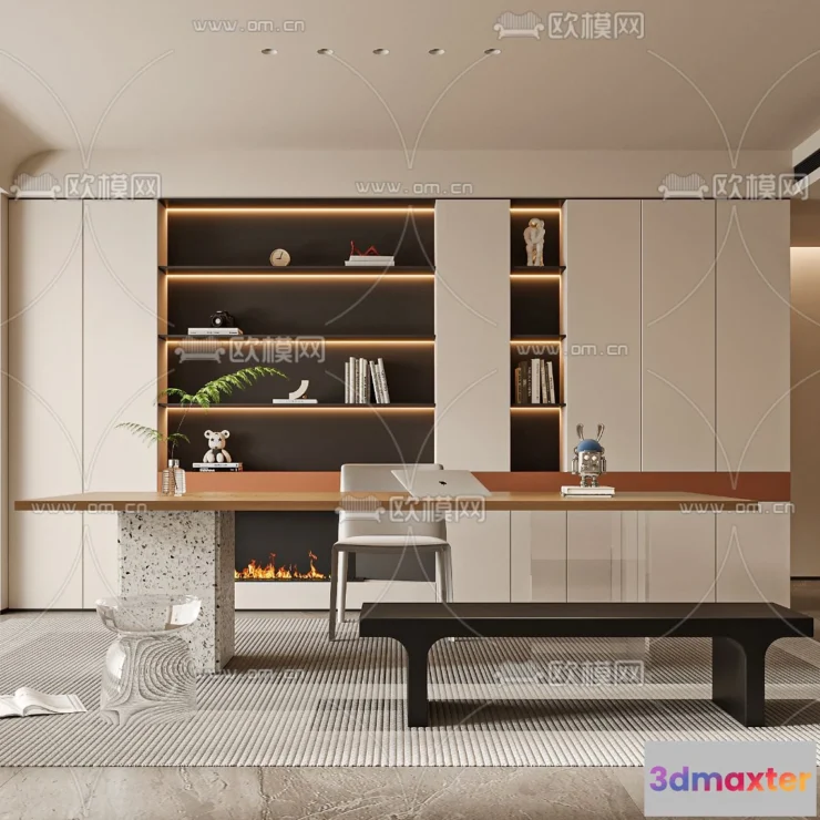 1241160 - OFFICE HOME - VRAY  CORONA - 3D MODEL - 1704