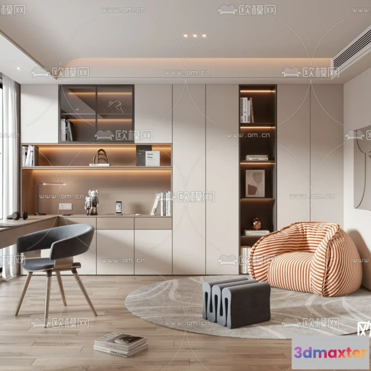 1241194 - OFFICE HOME - VRAY  CORONA - 3D MODEL - 1721