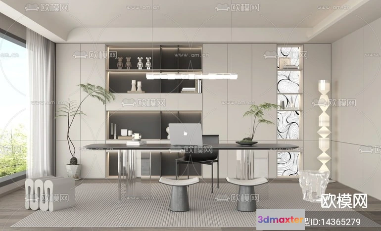 1241212 - OFFICE HOME - VRAY  CORONA - 3D MODEL - 1730