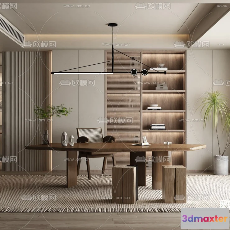 1241346 - OFFICE HOME - VRAY  CORONA - 3D MODEL - 1797