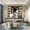 1358524 - Study and Work Space - 3D Interior Scene - Luxury Style - 006 3D Max