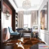 1359208 - Study and Work Space - 3D Interior Scene - Luxury Style - 015 3D Max