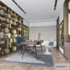 1359562 - Study and Work Space - 3D Interior Scene - Luxury Style - 020 3D Max