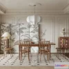 1360023 - Study And Work Space - 3D Interior Scene - French Style - 001 3D Max