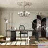 1360580 - Study And Work Space - 3D Interior Scene - French Style - 009 3D Max