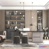 1360731 - Study and Work Space - Minimalist Style - 3D Interior Scene - 014 3D Max