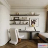 1360775 - Study And Work Space - 3D Interior Scene - French Style - 012 3D Max
