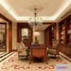 1361304 - Study Space 3D Interior Scene - American Style - 006 3D Max