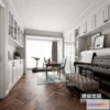 1361574 - Study Space 3D Interior Scene - American Style - 010 3D Max