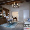 1361697 - Study Space 3D Interior Scene - American Style - 012 3D Max