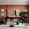 1361763 - Study Space 3D Interior Scene - American Style - 013 3D Max