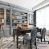 1361965 - Study Space 3D Interior Scene - American Style - 016 3D Max