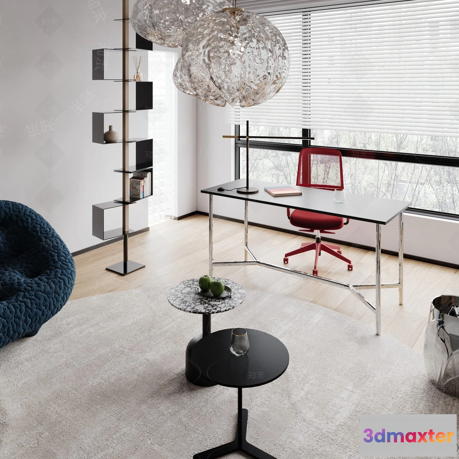 1362561 - Study and Work Space - 3D Models - 3D Interior Scene - 013 3D Max