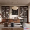 1363636 - Study and Work Space - 3D Models - 3D Interior Scene - 028 3D Max