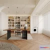 1363831 - Study and Work Space - 3D Models - 3D Interior Scene - 031 3D Max