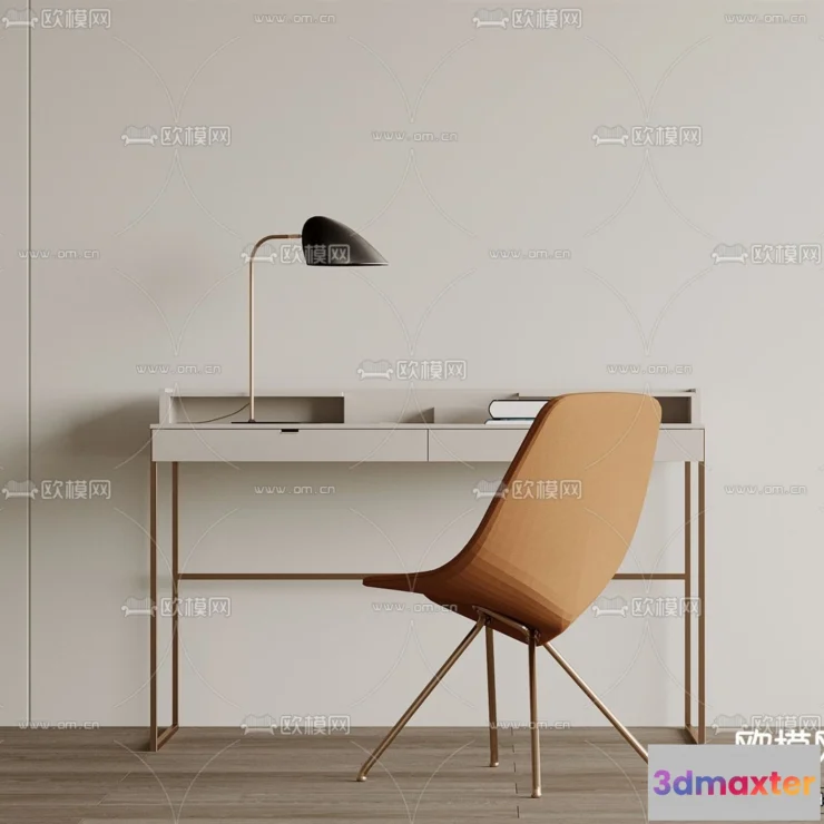 1364502 - Study and Work Space - 3D Models - 3D Interior Scene - 041 3D Max