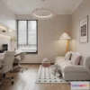 1364567 - Study and Work Space - 3D Models - 3D Interior Scene - 042 3D Max