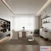 1364773 - Study and Work Space - 3D Models - 3D Interior Scene - 045 3D Max