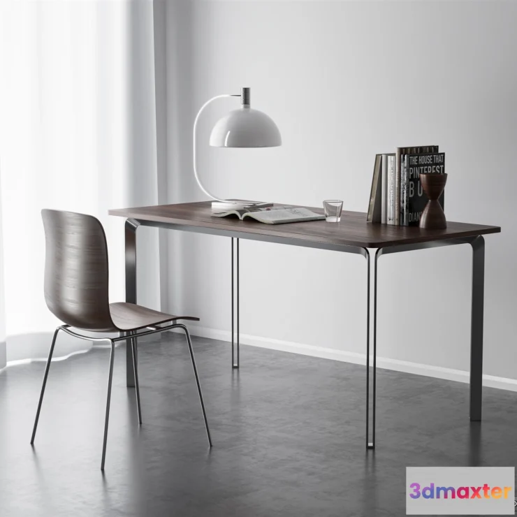 1365464 - Study and Work Space - 3D Models - 3D Interior Scene - 055 3D Max