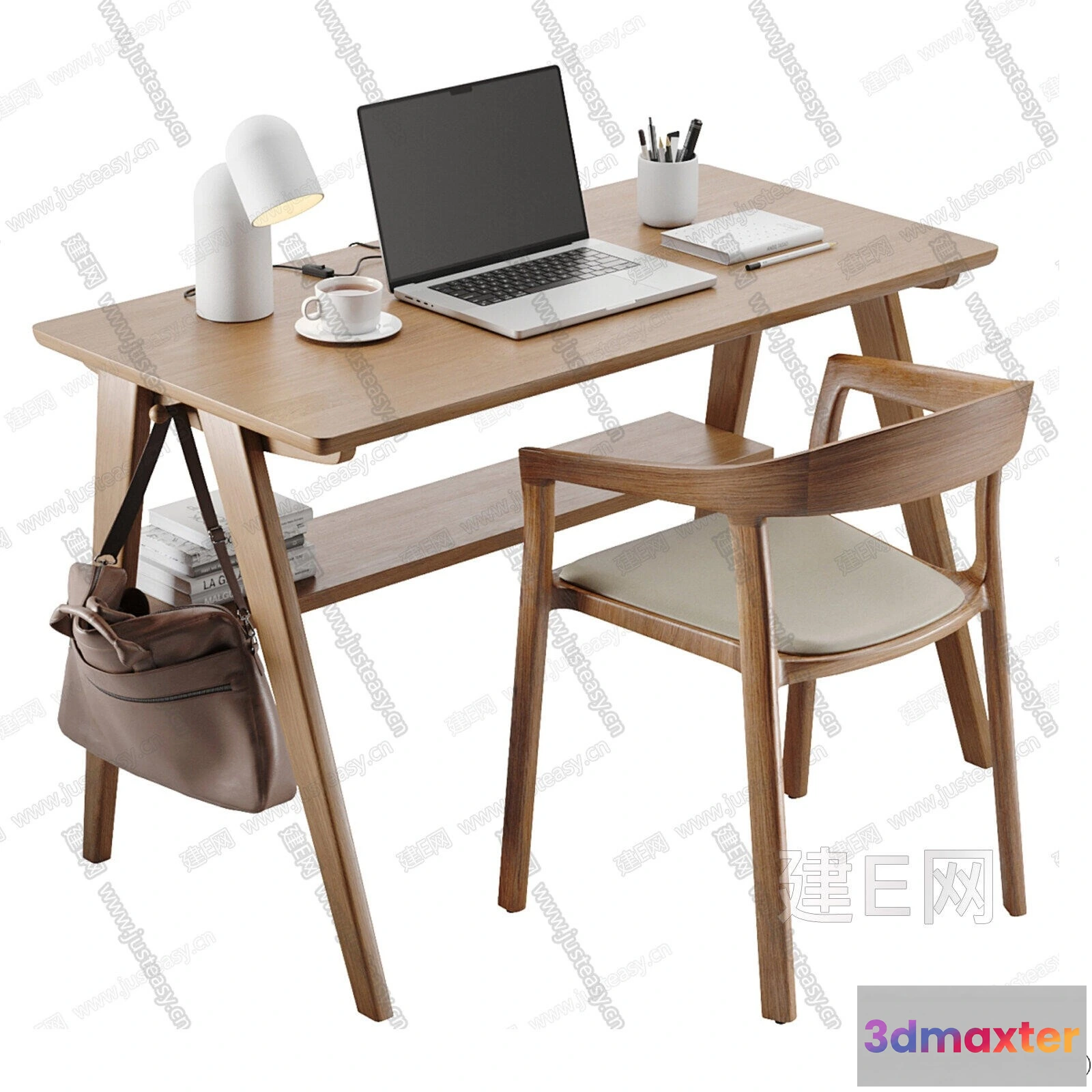 1366404 - Study and Work Space - 3D Models - 3D Interior Scene - 069 3D Max