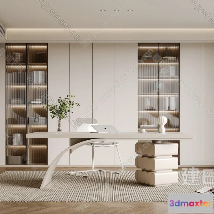 1367716 - Study and Work Space - 3D Models - 3D Interior Scene - 089 3D Max